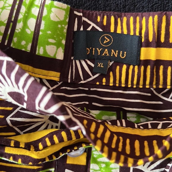 African print ladies button down skirt - Picture 4 of 4